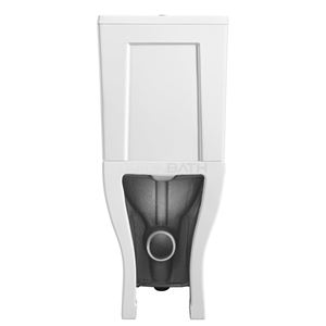 وعاء مرتفع من Ortonbath ، مراحيض بارتفاع من قطعتين ، وعاء أبيض طويل القامة مستدير ، مقعد مرحاض سريع التحرير ، ظهر اقتصادي - Product Image 4