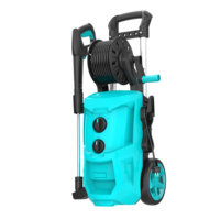 Nouvelle machine de lavage de voiture haute pression robuste avec lance de pulvérisation automatique, design portable, moteur à induction 4 HP