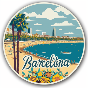 Imán de nevera de madera <span class=keywords><strong>Barcelona</strong></span> personalizado decoración del hogar imán de nevera pegatina imán de nevera recuerdos - Product Image 5