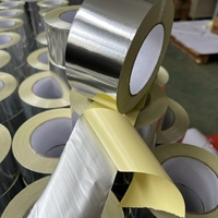 Ruban adhésif en aluminium vérifié, résistant à la chaleur 120°C, imperméable, ISO RoHS, isolation CVC, fabricant OEM personnalisé, livraison rapide
