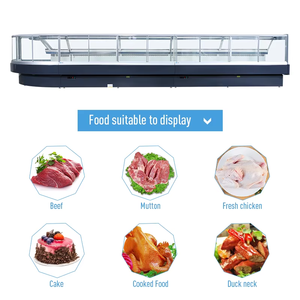 Refroidissement par air Supermarché Vitrine Réfrigérateur Viande Congélateur Affichage Restaurant Porte en verre Réfrigérateurs Dégivrage automatique - Product Image 2