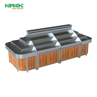 Étagère à légumes Direct Farm Supply Partner avec ventilation optimisée et éclairage pour produits frais, garantie haute durabilité