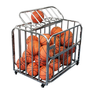 Chariot <span class=keywords><strong>de</strong></span> rangement <span class=keywords><strong>de</strong></span> ballon <span class=keywords><strong>de</strong></span> Football <span class=keywords><strong>de</strong></span> volley-Ball pliant <span class=keywords><strong>de</strong></span> compétition avec roues - Product Image 1