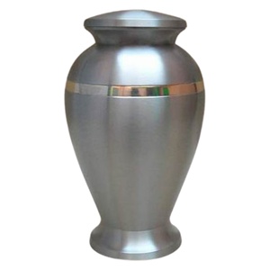 Ceintures métalliques en laiton pour Urn, avec bande brillante de couleur argent, commémoratifs d'incrustation - Product Image 1