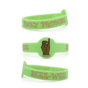 Pulsera inspiradora de neón de plástico para evento de silicona para gimnasia impermeable a la moda de bajo precio de moda de 2017 - Product Image 3