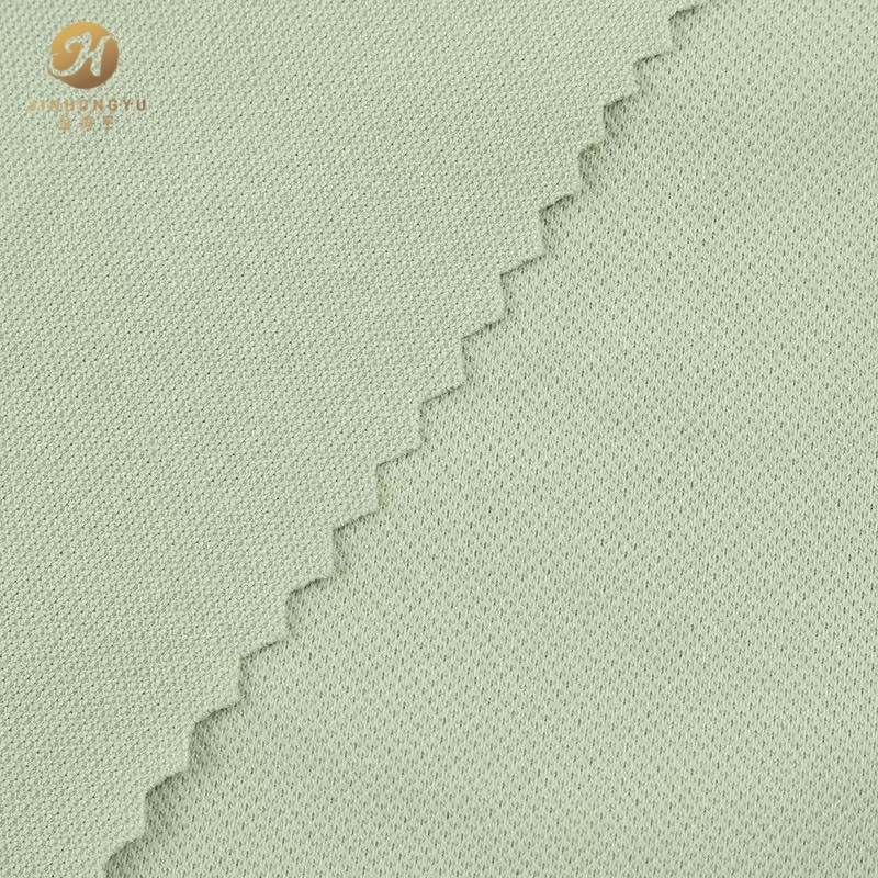 Premium 100% Polyester Honeycomb Pique Fabric 150gsm 180cm Wide Breathable Pique Knit Fabric for Polo Shirt Wholesale