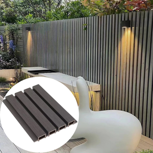 Revêtement mural extérieur en WPC, matériau de bardage amovible en plastique <span class=keywords><strong>imitation</strong></span> bois, panneau décoratif extérieur en PVC pour la décoration - Product Image 6