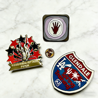 Pins de revers en métal plaqué sur mesure avec impression typographique, forme personnalisable pour vêtements et cadeaux