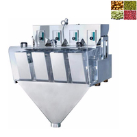 Détergent en poudre café en poudre protéine lait en poudre 4 têtes linéaire peseur machine remplissage automatique solution d'emballage