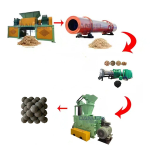 Línea de Máquinas para Formar Briquetas de Carbón Vegetal a partir de Aserrín de Bambú, Palmiste, Aceite de Oliva y Pulpa de Coco a Precio Reducido - Product Image 1