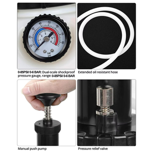 Podofo 3L Manual Transmission Oil Filling System Hand <b>Pump</b> or Pneumatic Automatic Gearbox Oil Fluid <b>Pump</b> Tool with <b>Adapters</b> OEM - Product Image 3