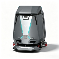 Robot de nettoyage de sols autonome industriel, machine de balayage et de lavage pour entrepôt, usine, usage commercial, efficacité 2400/h
