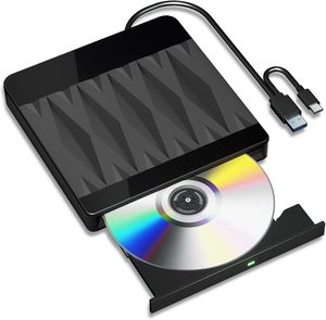 Unidad de <span class=keywords><strong>Blu</strong></span>-<span class=keywords><strong>Ray</strong></span> Externa USB 3.0 Tipo-C, Grabadora de <span class=keywords><strong>Blu</strong></span>-<span class=keywords><strong>ray</strong></span> Portátil, Reproductor de <span class=keywords><strong>DVD</strong></span>/CD para PC, Laptop, Escritorio, Compatible con Windows/Mac/Linux - Product Image 1