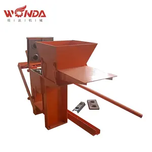 Máquina de prensado manual ecológico, máquina de ladrillo simple, precio usado en el extranjero
