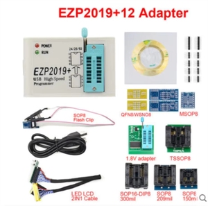 Bssy)Ezp2019 + USB 고속 Spi 프로그래머 지원 24 25 93 Eeprom 플래시 바이오스 칩 + 5 소켓 풀 세트 - Product Image 4