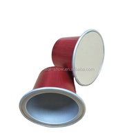 Capsules de café en aluminium personnalisées compatibles avec Nespresso, dosettes de café vides rechargeables avec couvercles en aluminium