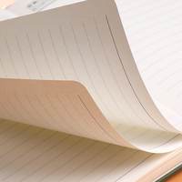 Coffret cadeau d'affaires haut de gamme personnalisable Stock A5 cahier à trois volets couverture en cuir couverture rigide logo imprimable pour les réunions de bureau
