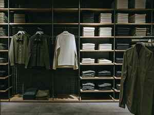 Kệ trưng bày quần áo cửa hàng cao cấp đồ đạc kim loại được thiết kế riêng cho các cửa hàng thời trang tìm kiếm, nội thất bán lẻ tối giản - Product Image 6