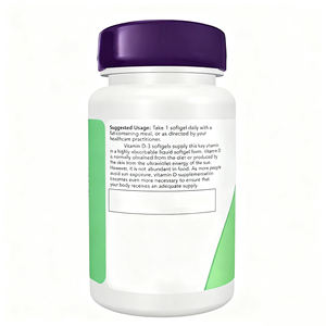 Cápsulas blandas de hueso y dientes de soporte inmunológico vegano de etiqueta privada OEM soporte muscular Halal 5000iu vitamina D3 cápsulas blandas - Product Image 5