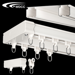 Soffitto in alluminio <span class=keywords><strong>doppio</strong></span> <span class=keywords><strong>binario</strong></span> <span class=keywords><strong>per</strong></span> tenda senza suono <span class=keywords><strong>doppio</strong></span> <span class=keywords><strong>binario</strong></span> <span class=keywords><strong>per</strong></span> tenda <span class=keywords><strong>con</strong></span> resistente accessori <span class=keywords><strong>per</strong></span> tenda in alluminio - Product Image 1