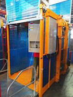Ascenseur de chantier d'occasion Hongda pour la Chine, monte-charge de passagers Alimak avec moteur Siemens et boîte de vitesses