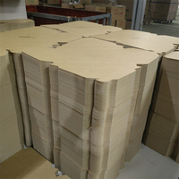 Emballage de conteneur alimentaire jetable en papier brun, papier kraft pour la restauration rapide, boîte à lunch alimentaire à emporter