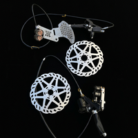 Ensemble de frein à disque hydraulique CNC Wave Rotor avec support de calibre intégré pour E-Moto de descente rapide
