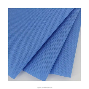 Tissu non tissé SMMS bleu 40 g/m² imperméable, antibactérien, respirant, antistatique, personnalisé pour <span class=keywords><strong>blouse</strong></span> d'hôpital, marque XINGDI - Product Image 4