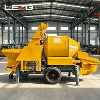 Pompe à béton diesel, pompe à béton sur roues pour le coulage de structures secondaires