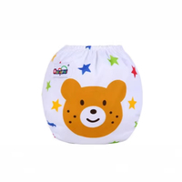 Culottes-couches pour bébé, culottes d'apprentissage à trois couches, culottes à poches brodées, couches lavables