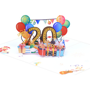Tarjeta de Felicitación Tridimensional Creativa para Negocios, <span class=keywords><strong>Aniversario</strong></span> de <span class=keywords><strong>Bodas</strong></span>, Cumpleaños, Tienda para Celebrar el Mensaje Digital Personalizado - Product Image 4