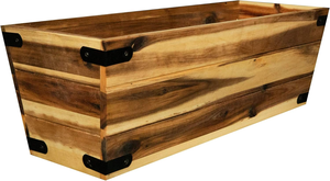 Villa <span class=keywords><strong>Acacia</strong></span> 24 pulgadas caja <span class=keywords><strong>de</strong></span> maceta <span class=keywords><strong>de</strong></span> madera Rectangular para vivero maceta decoración del hogar jardín Patio ventana caja <span class=keywords><strong>de</strong></span> soporte <span class=keywords><strong>de</strong></span> madera <span class=keywords><strong>de</strong></span> <span class=keywords><strong>Acacia</strong></span> - Product Image 4