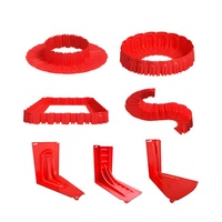 Barrière anti-inondation droite pour maison et garage, système de protection contre les inondations, barrière anti-inondation en plastique ABS en forme de L pour porte