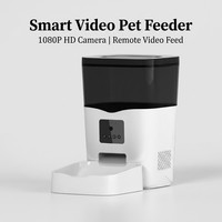 Distributeur automatique intelligent de nourriture pour animaux de compagnie avec contrôle par application WiFi, capacité de 3 L, caméra intégrée et alimentation programmée pour chat et chien