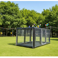 Tente de garage gonflable étanche sur mesure pour exposition de voitures, tente capsule gonflable transparente pour camping en extérieur