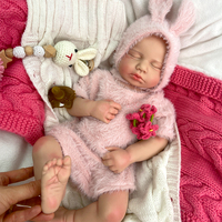 Poupées réalistes pour nouveau-nés LouLou de 20 pouces, matériaux écologiques, silicone, 50 cm/20 pouces, douces comme un vrai nourrisson, bouche ouverte, bébé reborn