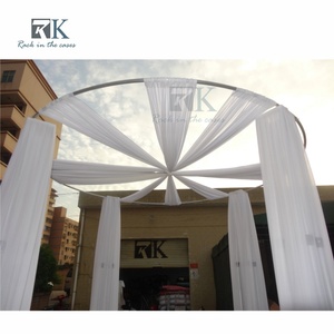 Easy install Pipe Kit and Drape Aluminum <b>Standing</b> Curtain System Wedding <b>Backdrop</b> - Product Image 4