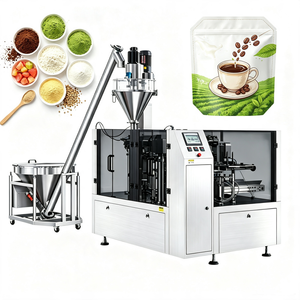 Machine d'emballage entièrement automatique pour sachets préformés Doypack, pour assaisonnements, lait, poudre de cacao, farine de blé - Product Image 1