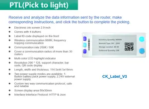 WMS Warehouse Management System Drahtloses Pick-to-Light-System mit Touch-Button-Racking-Display-Demo-Kit