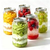 Bouteilles en plastique PET 350ml 400ml 500ml avec logo imprimé, à ouverture facile par anneau, pour sodas, jus et smoothies, vente chaude, pour emporter et fêtes