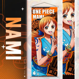 70*25cm 8 Designs Japon Anime Nami Peintures Luffy Ace Zoro Suspendu Tissu Affiche Mur Défilement Affiche - Product Image 5