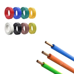 Fil électrique en cuivre massif H07V-U BV 450/750V isolé PVC 1-<span class=keywords><strong>50mm</strong></span>² Câble de construction domestique certifié CE VDE Prix usine - Product Image 1