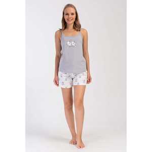 Jupe droite décontractée pour femme en coton et élasthanne, tissée à la machine, avec imprimé décoratif, style club, naturelle - Product Image 4