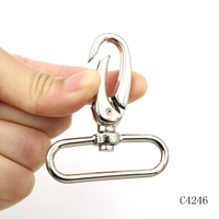 Kait Putar Tahan Lama 41mm, Kait Putar Nikel, Gesper Karabiner, Pengait Paduan Seng untuk Perlengkapan Tas