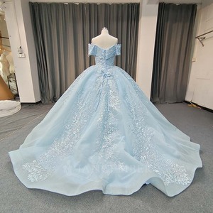Lsany226 Sky Blue Ball Gown Sweetheart Quinceanera Dresses <b>16</b> Party Princess Appliques Lace Beads Flowers <b>Birthday</b> Vestidos De - Product Image 3