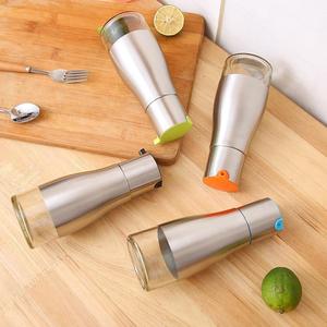 Bouteille d'huile en verre acier inoxydable, pour Sauce <span class=keywords><strong>vinaigre</strong></span>, cuisson du vin conteneur d'huile anti-fuite 350ML - Product Image 6