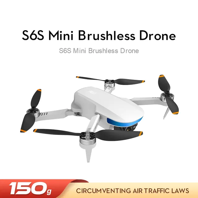 2026 S6S Mini Drone with Brushless Motor Plastic Construction 1080p Camera GPS 5G WiFi Follow Me Foldable Design for Beginners
