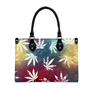 Offre Spéciale hawaïen feuille impression femmes PU sacs <span class=keywords><strong>à</strong></span> main en cuir et sacs <span class=keywords><strong>à</strong></span> main de luxe dames concepteur en cuir cartable fourre-tout sac <span class=keywords><strong>à</strong></span> bandoulière - Product Image 1