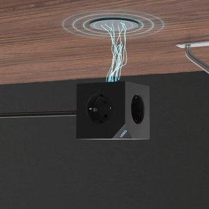 KC GS Modern EU Cube Power Strip with 3 Outlets 2 <b>USB</b> Ports Europe Standard Electrical Multi <b>Plug</b> Socket PD20W Extension Socket - Product Image 5