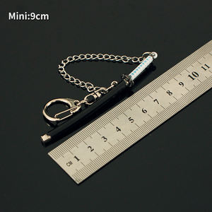 <span class=keywords><strong>Mini</strong></span> porte-clés anime <span class=keywords><strong>Demon</strong></span> <span class=keywords><strong>Slayer</strong></span>, épée en alliage de zinc métallique, 9 cm, vente chaude - Product Image 5